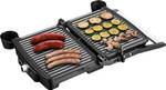 Kontaktgrill KG 100 Silber - Metall - 36 x 12 x 34 cm