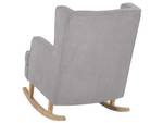 Fauteuil à bascule TRONDHEIM Gris - Gris lumineux - Chêne clair