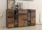 Sideboard SARAI Dunkelbraun - Graphit - Eiche Dunkel