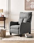 Fauteuil de relaxation ROYSTON Noir - Gris - Textile - 68 x 108 x 73 cm