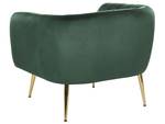 Fauteuil LACONIA Vert foncé - Doré - Vert