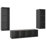 TV-Schrank 3er Set D467 Hochglanz Anthrazit