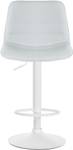 Tabouret de bar Lex Lot de 2 Blanc - Cuir synthétique - 45 x 89 x 46 cm