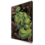 Leinwand Der Hulk Holzwerkstoff - Textil - Holz teilmassiv - 70 x 70 x 50 cm