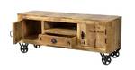 RUSTIC Lowboard Braun - Massivholz - Holzart/Dekor - 140 x 55 x 40 cm