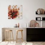 Holzbild Colours of Dawn Rot - Holz teilmassiv - 75 x 75 x 8 cm