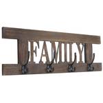 Vestaire murale Family style shabby Marron