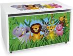 Coffre à jouets XXL  Jungle Bois manufacturé - 40 x 46 x 71 cm