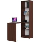 Schreibtisch mit Regal  SMART CLP Wenge Dekor