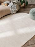 Tapis en viscose Ovale Nova Blanc - Fibres naturelles - 150 x 1 x 230 cm