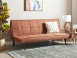 3-Sitzer Sofa HASLE Schwarz - Rot