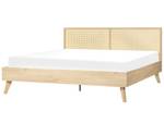 Doppelbett MONPAZIER Eiche Hell - Breite: 187 cm