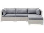 Lounge Set SANO 5-tlg Grau - Hellgrau - Ecke davorstehend links