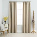 Rideau(lot de 2) 299467 Beige - Hauteur : 175 cm