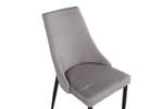 Chaise de salle à manger Leone lot de 2 Gris