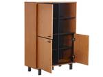 Sideboard PARAMOUNT Schwarz - Braun - Holzwerkstoff - 96 x 135 x 40 cm