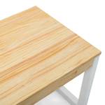 Table Basse relevable 50x100  BL-NA-18 Blanc - Bois massif - Bois/Imitation - 100 x 52 x 50 cm