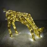 LED beleuchtetes goldenes Reh Gold - Metall - 30 x 22 x 22 cm