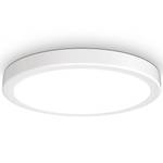 LED Deckenleuchte Weiß - Metall - Kunststoff - 38 x 5 x 38 cm