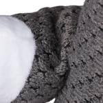 1 x Stoff Türstopper Fuchs grau Grau - Naturfaser - Textil - 18 x 25 x 12 cm
