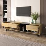 TV-Lowboard Astraios Ⅱ Braun - Holzwerkstoff - Metall - Massivholz - Holzart/Dekor - 40 x 50 x 200 cm