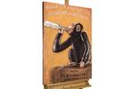 Tableau métallique 3D Thirsty Monkey Marron - Métal - 60 x 90 x 4 cm