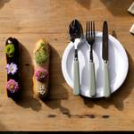 Fourchette de table, Pop Vert Mousse