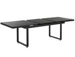 Table extensible VALCANETTO Noir - Métal - 90 x 84 x 180 cm