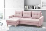 Ecksofa COZY Hellrosa - Ecke davorstehend links