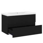 Meuble lavabo avec bassin 3007833-3 Noir - Largeur : 80 cm