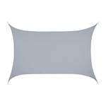 Voile d'ombrage rectangle PES gris clair 500 x 700 cm