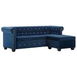 Sofa 3002823 Blau - Holzwerkstoff - Textil - 199 x 72 x 142 cm