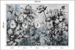 Fototapete BLUMEN Pflanzen Beton Vintage 450 x 300 x 300 cm