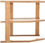 Küchenregal für Gewürze, 3 Ebenen Braun - Bambus - 26 x 23 x 26 cm