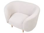 Fauteuil LOEN Beige - Doré - Textile