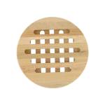 Dessous de plat rond Wood Edition Marron - Bois massif