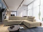 Ecksofa SELVA R-S Creme - Ecke davorstehend rechts