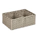 Lot de 3 paniers de rangement Gris - Métal - Papier - 35 x 14 x 25 cm