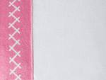 Kissen 2er Set LOVELY Pink - Weiß - Naturfaser - 50 x 4 x 30 cm