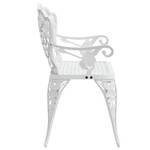 Banc de jardin 3010970 Blanc - Métal - 108 x 83 x 60 cm