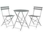 Bistro Set FIORI 3-tlg Grau