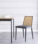 Lot de 2 chaises OSAKA Noir - Rotin - 52 x 79 x 42 cm