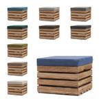 Sitzhocker mit Stauraum FLAME  3er Set Marineblau