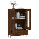 Highboard DE2163 Eiche Schwarzbraun Dekor