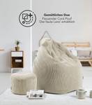 Sitzsack XXL, Bean Bag Cord, Bodenkissen Beige