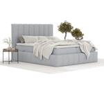 Boxspringbett Moretti Grau - Breite: 200 cm