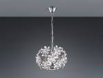 Pendelleuchte Blumenlampe Glas dimmbar Silber - Metall - Kunststoff - 34 x 91 x 34 cm