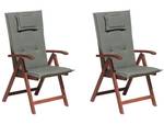 Bistro Set TOSCANA 3-tlg Graphit - Grau - Eiche Dunkel