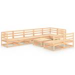 Garten-Lounge-Set (9-teilig) 3009796-1 Braun - Massivholz - Holzart/Dekor - 70 x 30 x 70 cm