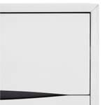 Table de chevet Lyon Blanc/Noir Noir - Blanc - Bois manufacturé - 58 x 55 x 40 cm